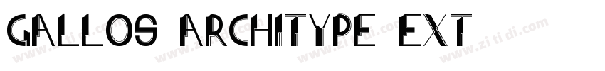 Gallos Architype Ext字体转换